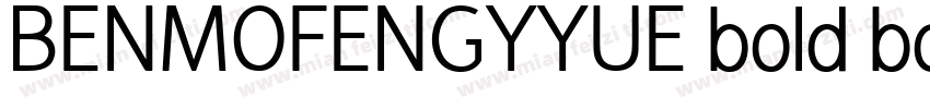 BENMOFENGYYUE bold bold字体转换